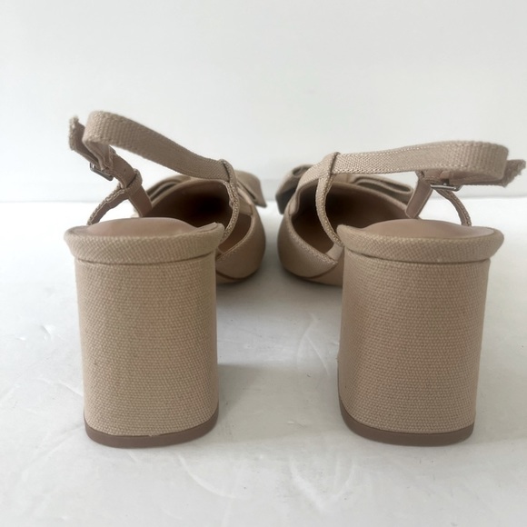 Journee Collection Tailynn Pump Slingback Block Heel Shoes Size 8.5 WD Wide NIB - Picture 10 of 12